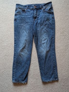 Maurice's Everflex High Waist Straight Leg Jeans Medium Wash